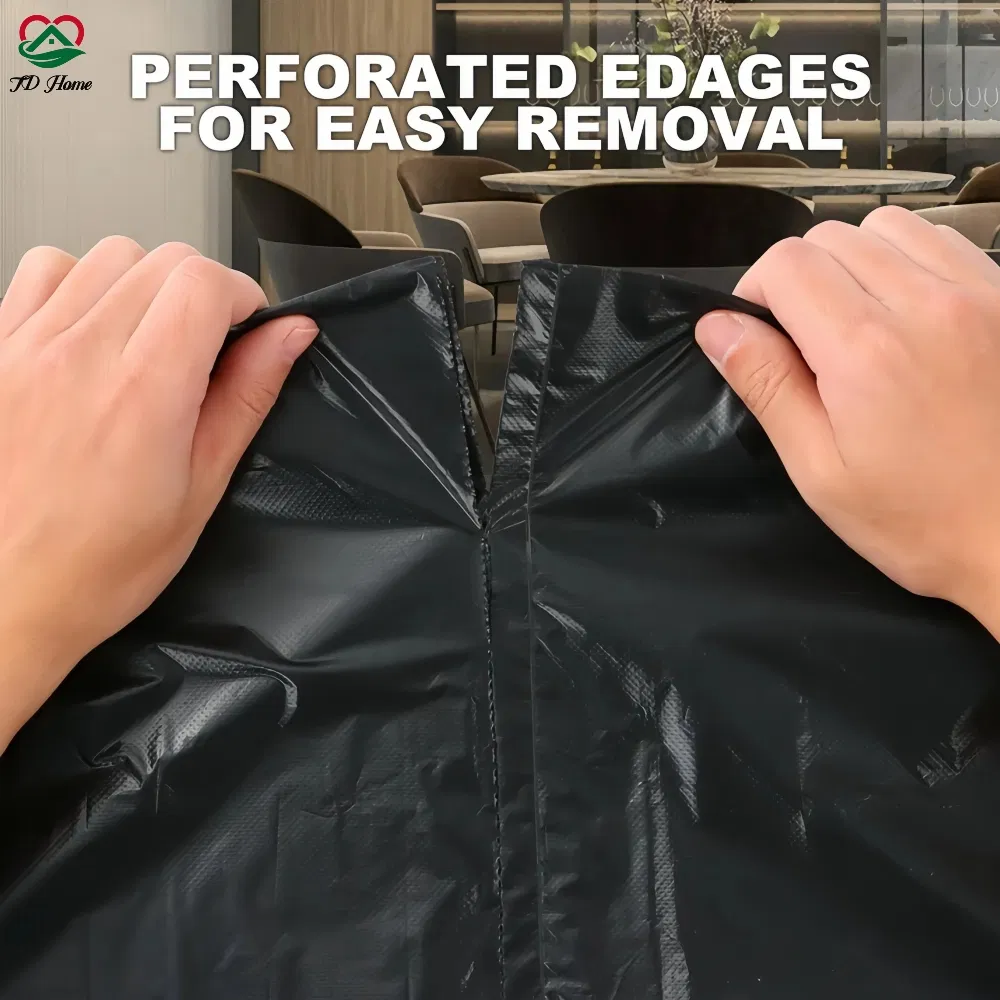 30gallon Large Size Strong Heavy Duty Black Trash Drawstring Kitchen Garbage Bags