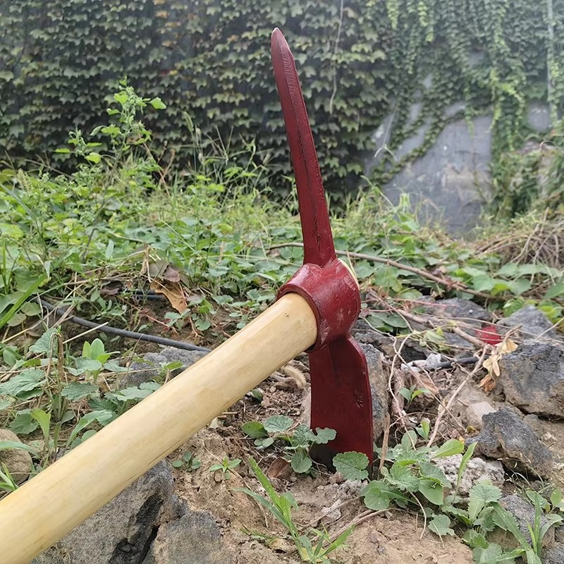 Factory Priced Finely Processed Industrial DIY Forged Railway Steel Pickaxe