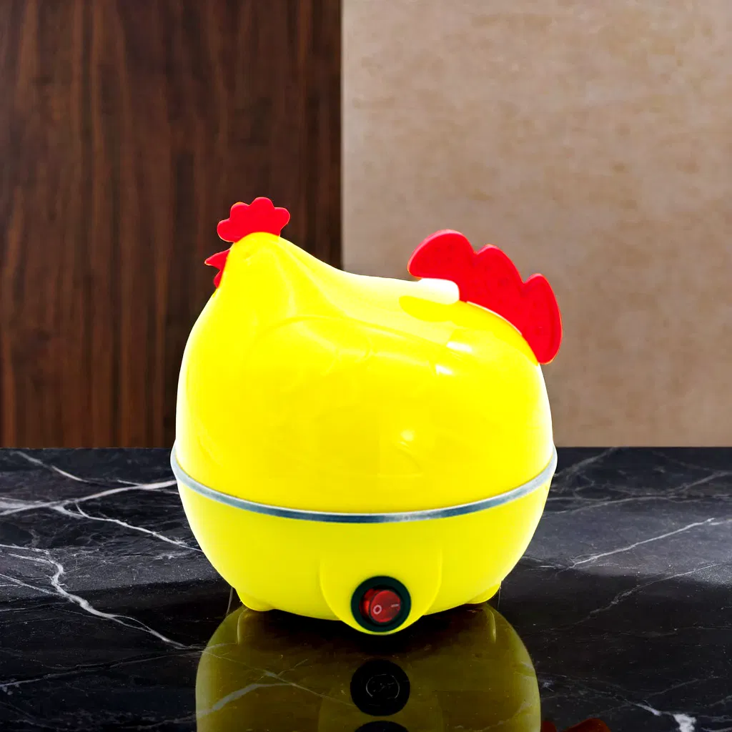 Electric Egg Cooker with Compact Design and Egg Steamer Function