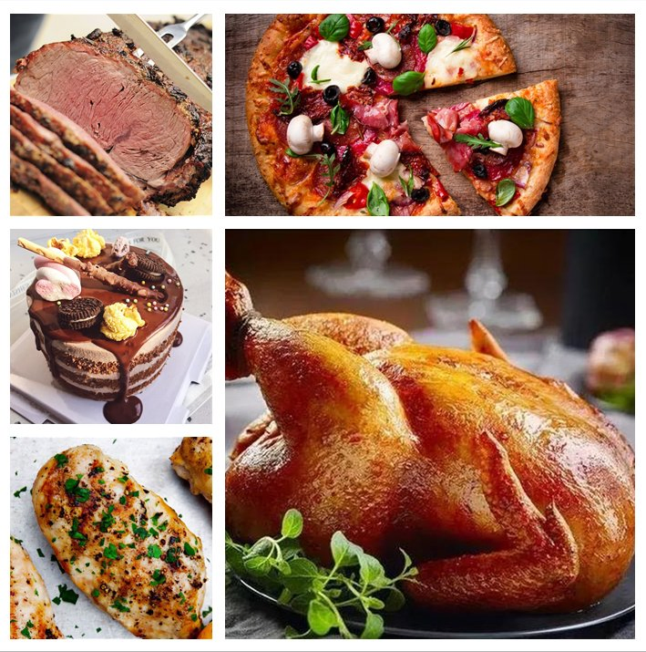 Electric Convection Chicken Roasted Grilled Touch Digital Baking Toaster Oven