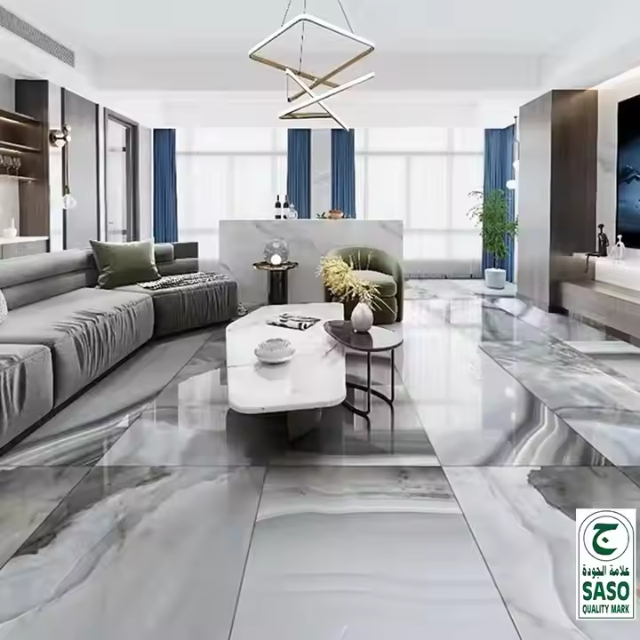 Luxury Polished Glossy Agate Pattern Porcelain Tile for Decoration