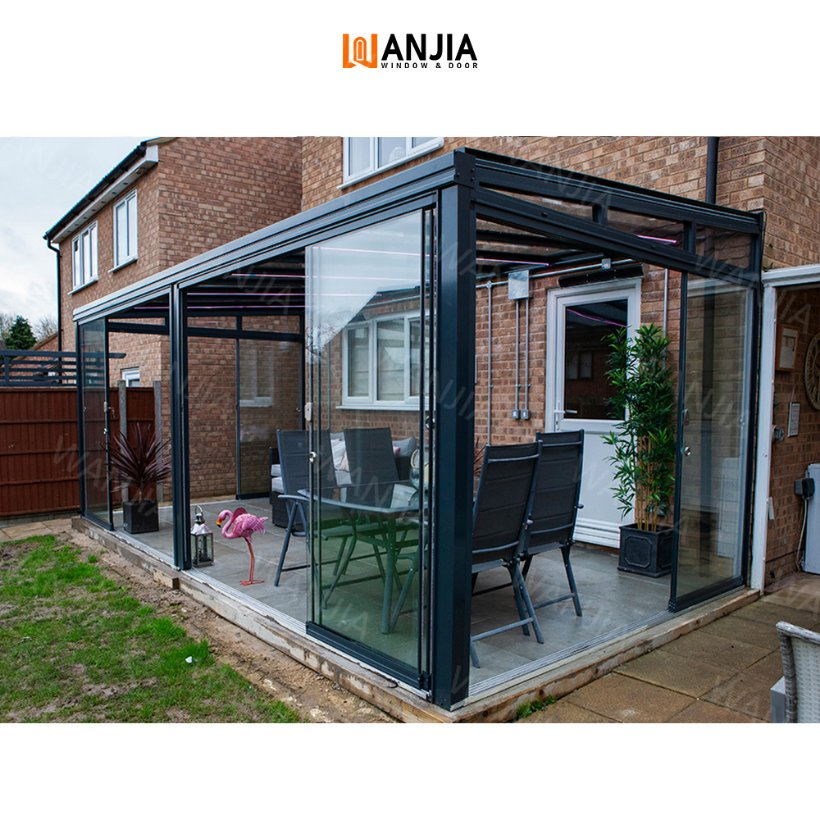 Customized Solarium Sunroom Exterior Glass Room Aluminum Conservatory Sunroom