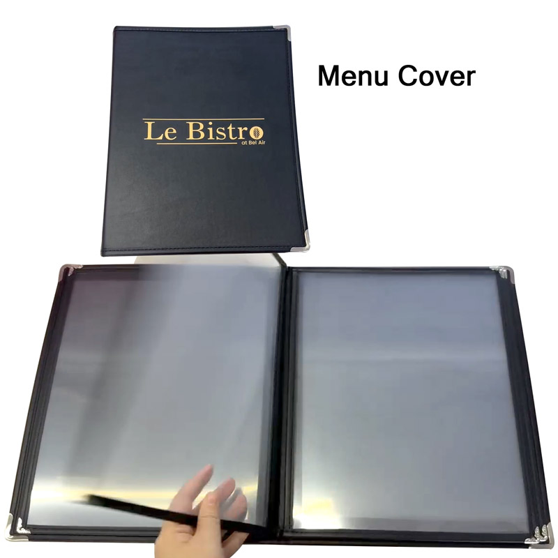 Custom Menu Covers for Restaurants, Durable Menu Cover for Menu Booklets