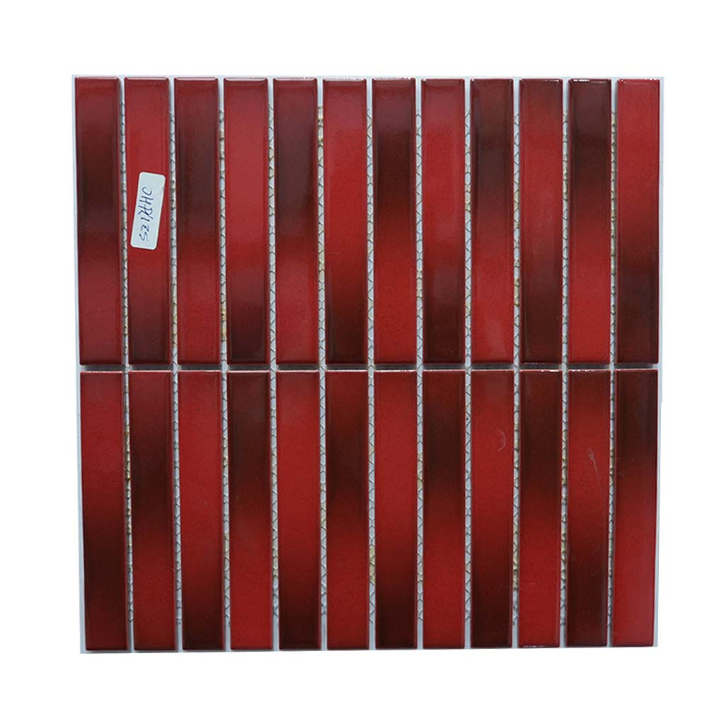 Red Ceramic Mosaic Wall Tile Floor Tile