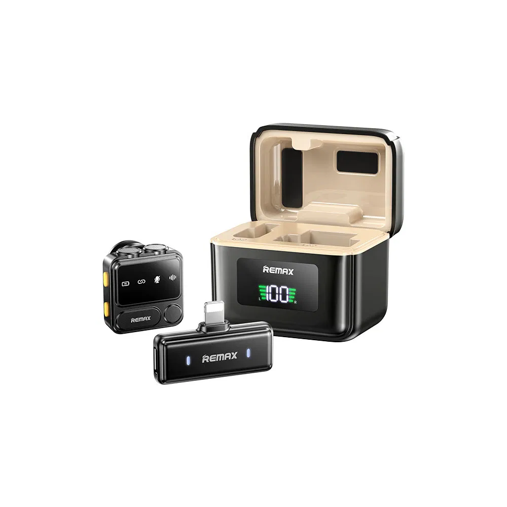 Hot Selling Wireless Microphone Live Streaming Interview Noise Canceling Lapel Mic