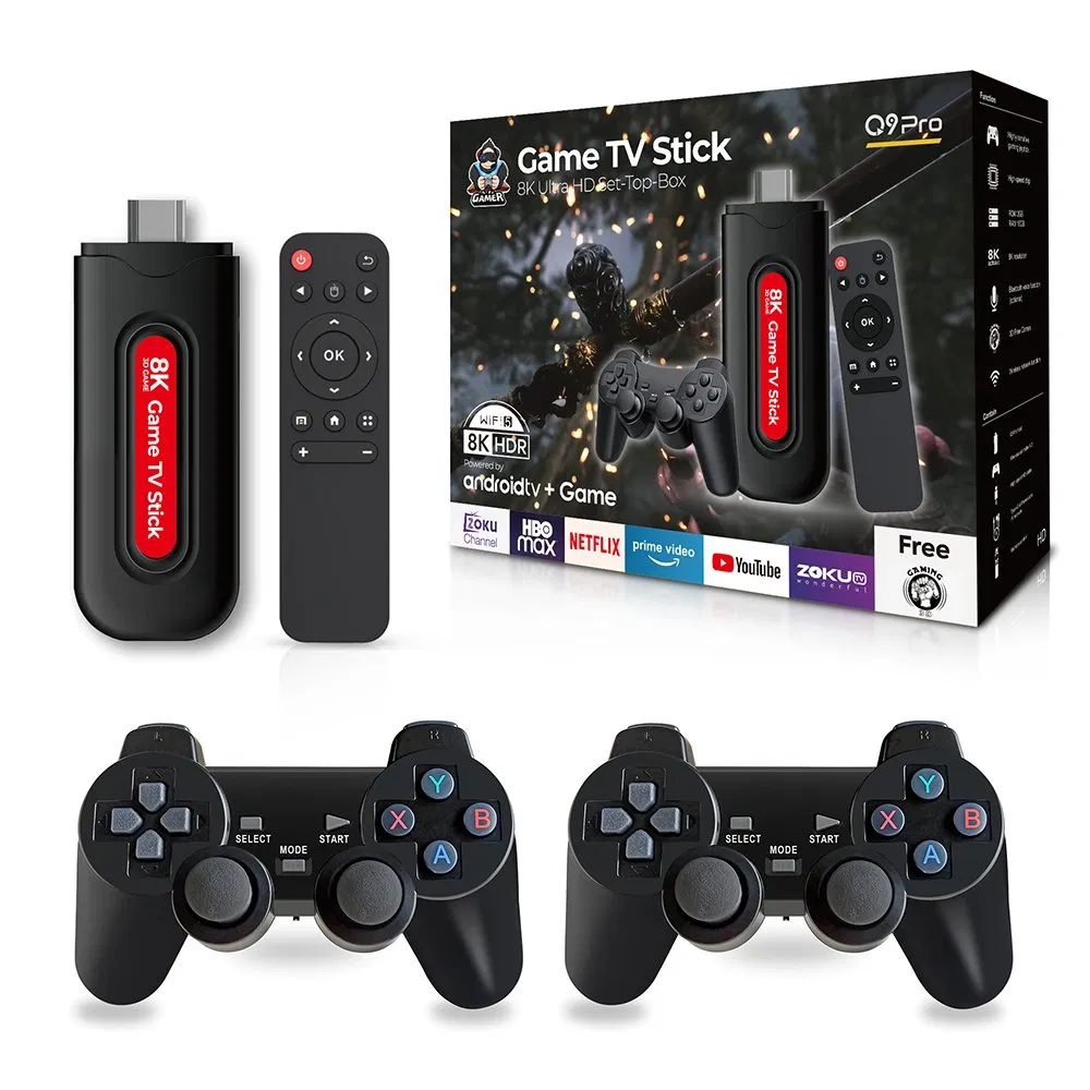 Игровая приставка Q9 PRO с беспроводным геймпадом