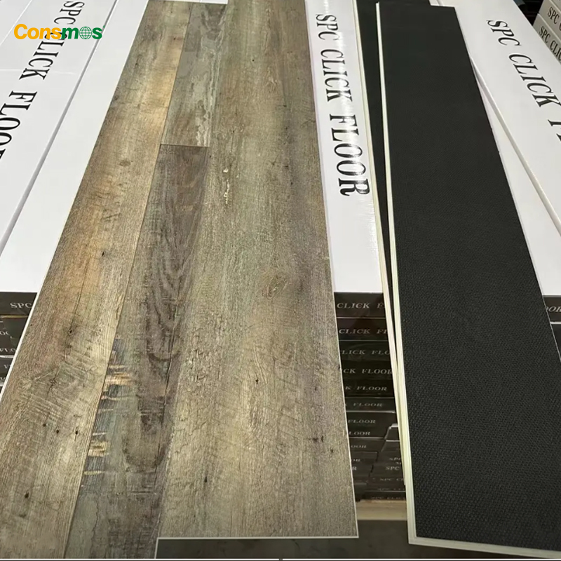 Best White/Grey Laminate Flooring Floor Tiles Interlocking Wood Plank Click Vinyl Spc Floor for Kitchen
