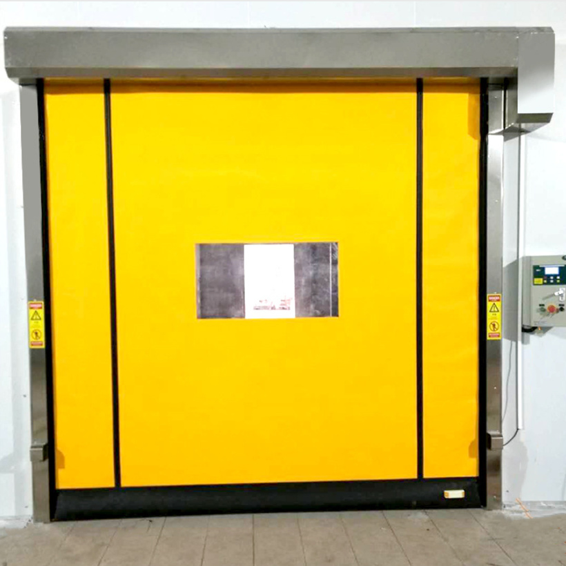 Zipper Type Self Repairing Airtight High Speed PVC Fabric Rapid Rise Rolling up Door for Warehouse or Food and Pharmaceutical Factory