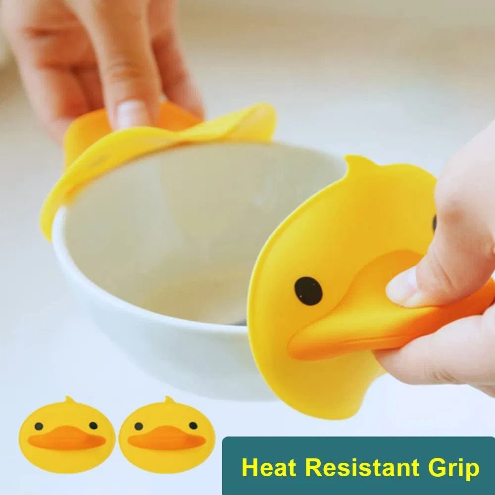 Kitchen Mittens Mini Oven Mitt Duck Pattern Small Heat Resistant Gloves