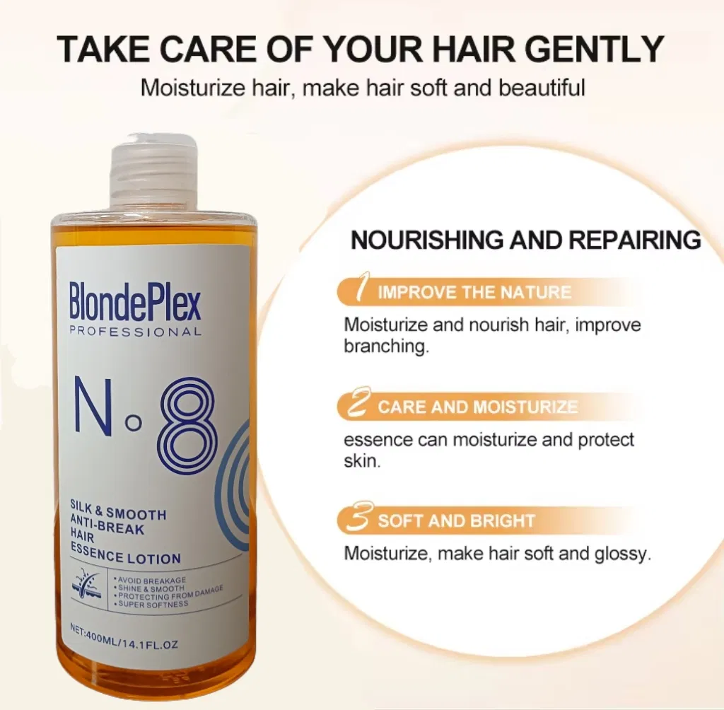 Private Label Adding Shine Moisturizing Repair Hair Serum 400ml Anti Break Hair Essence Serum