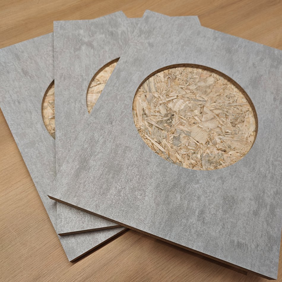 Plain Veneer Wall Paneling Raw Furniture Eco-Friendly Particle Board Chipboard