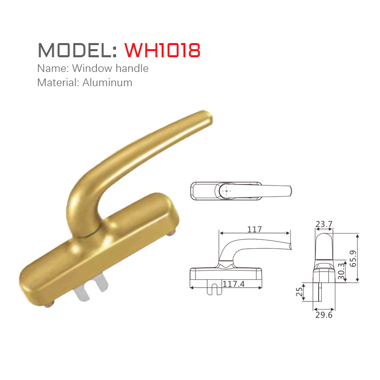 Designed Aluminum Alloy Window Handle OEM ODM Modern