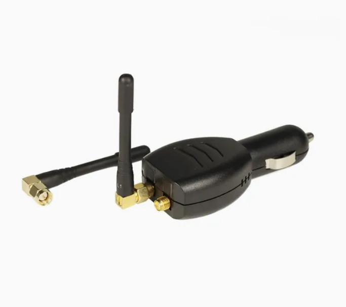Mini GPS Jammer with Car Charger Cigarette Port 2 Antenna Gpsl1l2 Blocker