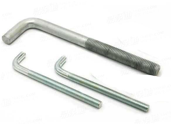 Анкерный болт J-типа с цинковым покрытием