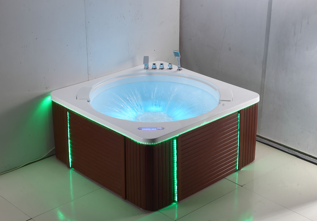 Массажная ванна Kingkonree с LED-подсветкой и аэромассажем