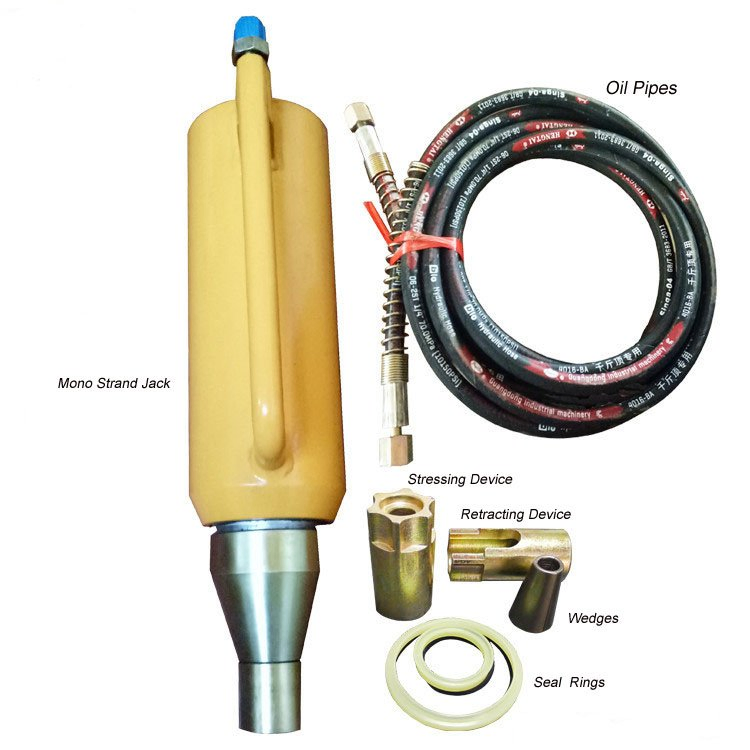 Qyc Series Mono Strand Tensing Hydraulic Prestressed Post Tension Jack