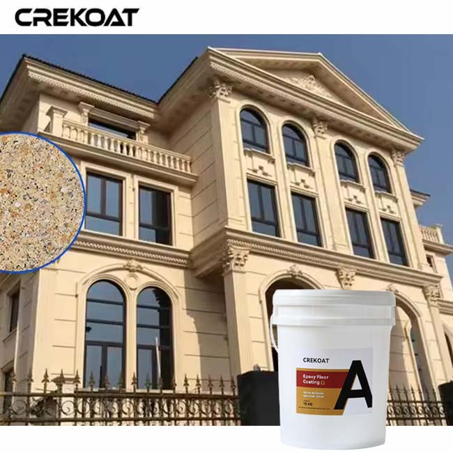 Water Resistant Transparent Liquid Granite Imitation Stone Texture Exterior Wall Paint