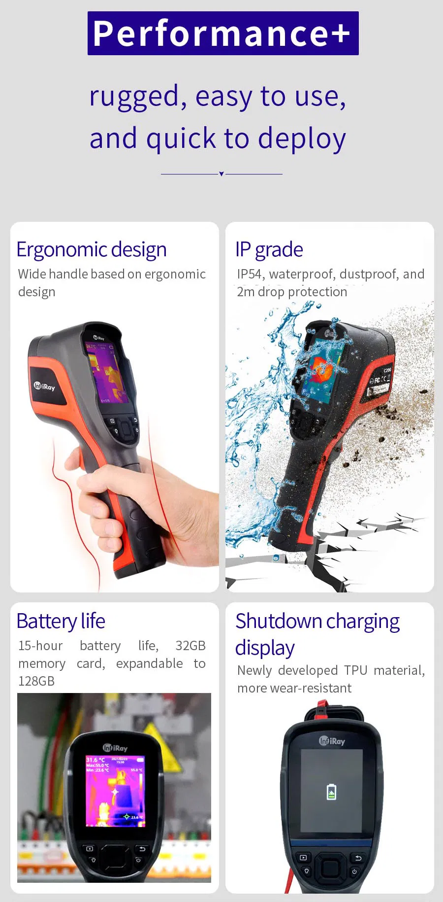 1kg Specification Handheld Thermal Imager with PRO-Grade Thermal Imaging
