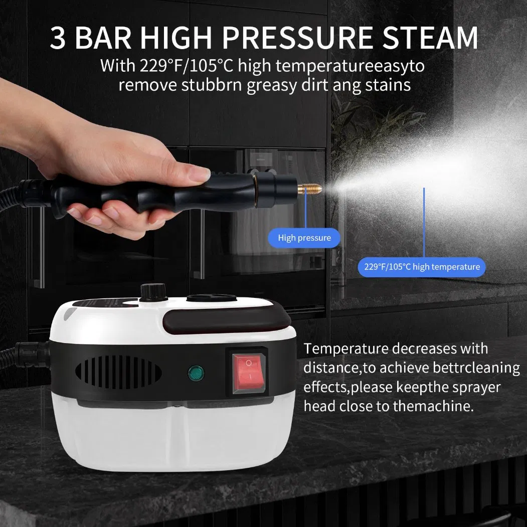 200W Yellow Multipurpose Household Steamer Cleaning Machine Car Carpet Floor Window Hand Held High Pressure Steam Cleaner