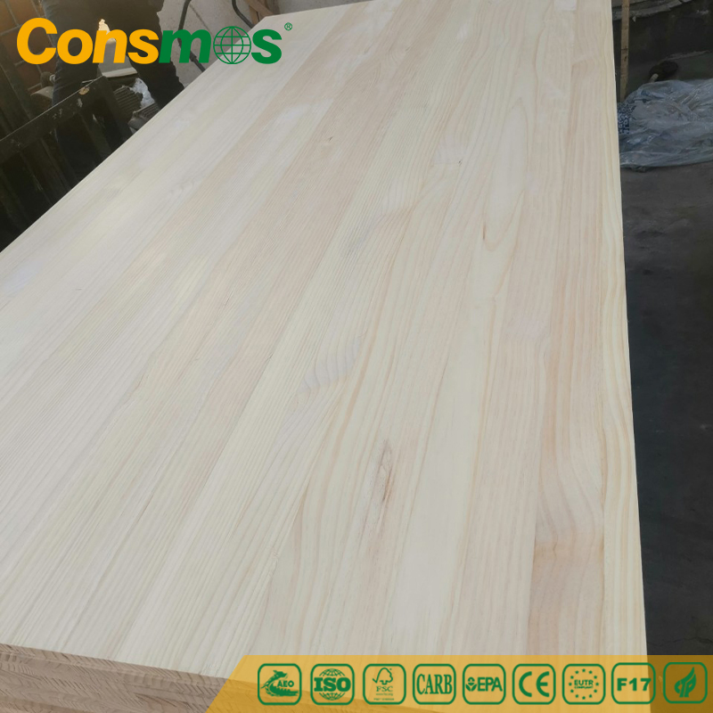 Consmos Waterproof 18mm Solid Wood Boards Laminated Finger Jointed Board for Furniture
