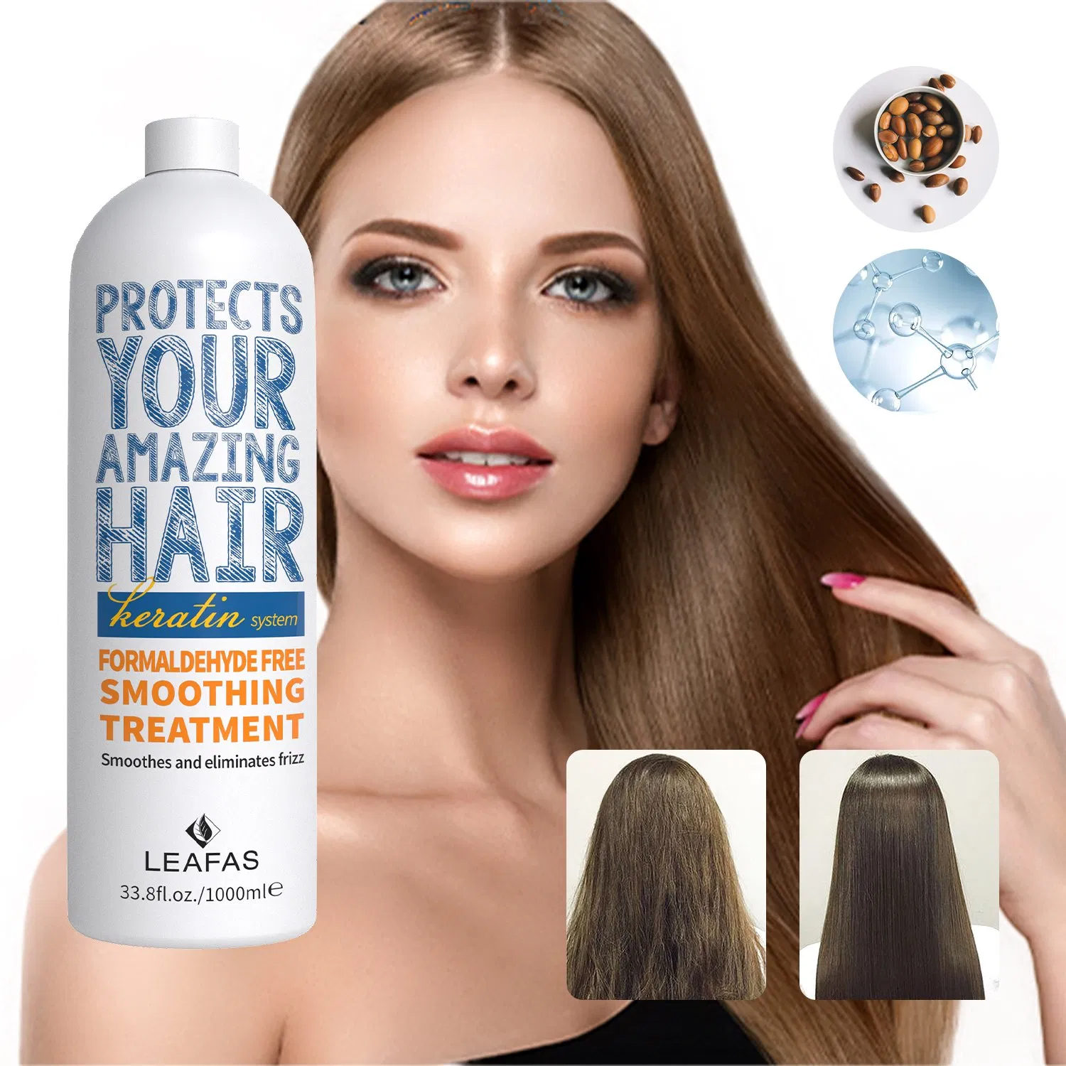 Hair Keratin Straightening Cream Smoothing Treatment