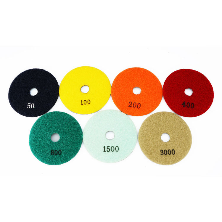 Professional 3-Step Polishing Pads for Marble and Granite