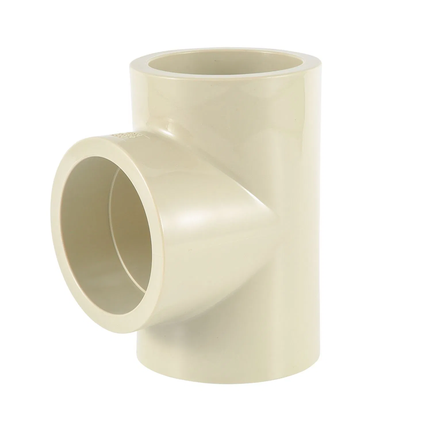 Customizable Pph Tee Pipe Fittings Plastic Welding Imported Raw Materials
