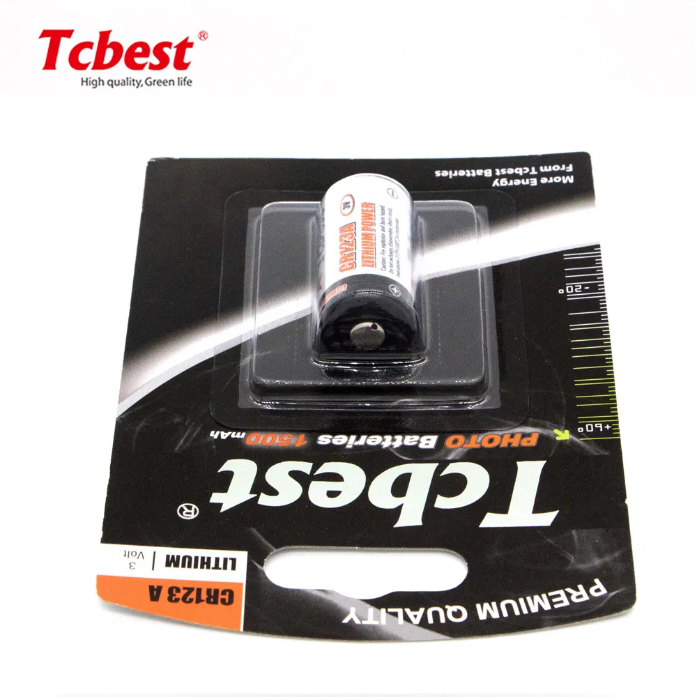 New Best OEM 3V Cr123A Button Cell 1500mAh Non Rechargeable Lithium Battery