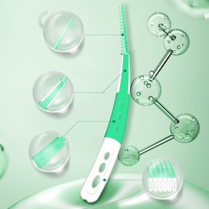 Soft Silicone Portable Orthodontics Interdental Cleaning Brush Other Oral Care