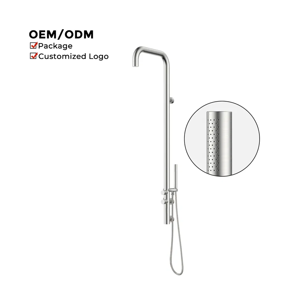 Durable Stainless Steel Outdoor Shower for Pools and Gardens