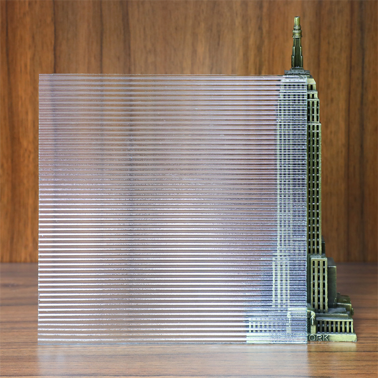Square Pattern Above Ultra Clear Mirror Glass for Decoration Pattern Glass
