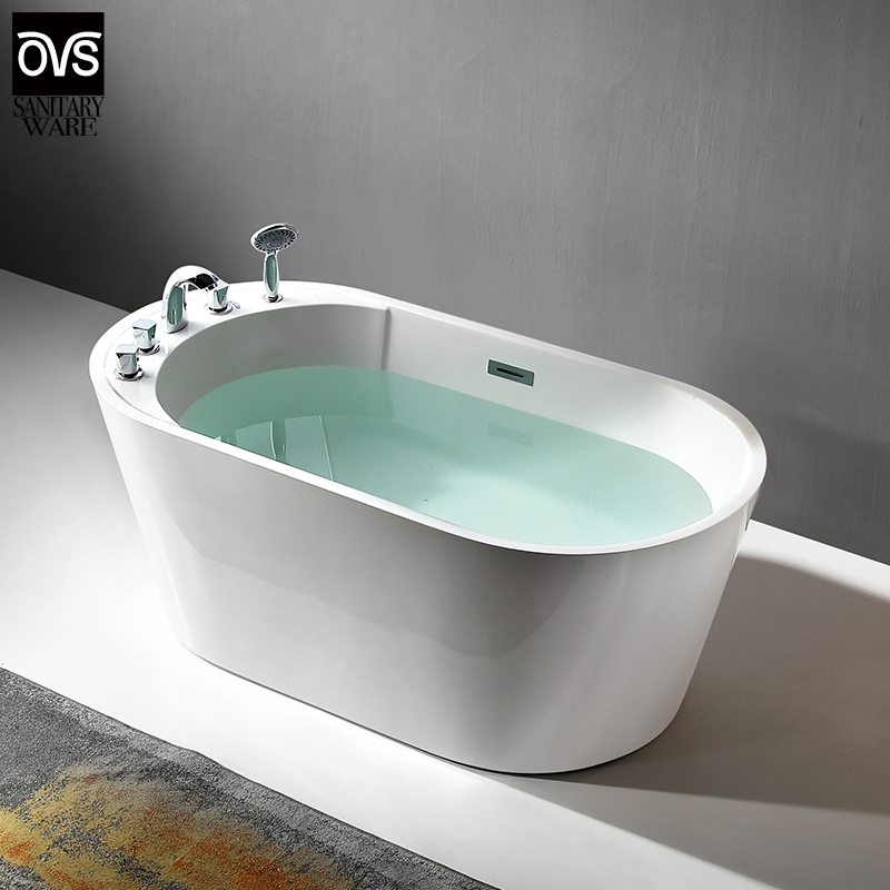 Экологичная акриловая отдельностоящая ванна для взрослых