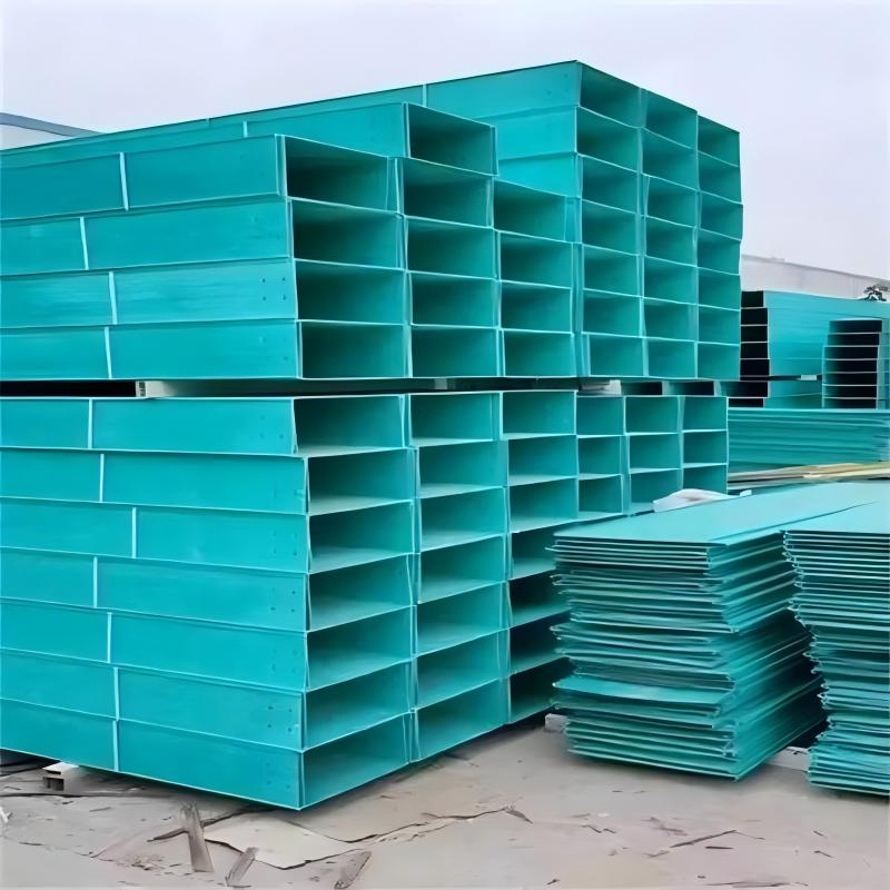 High Strength Fiberglass Composite FRP Gfrp Ladder Cable Tray Trunking for Sewage Treatment Plants