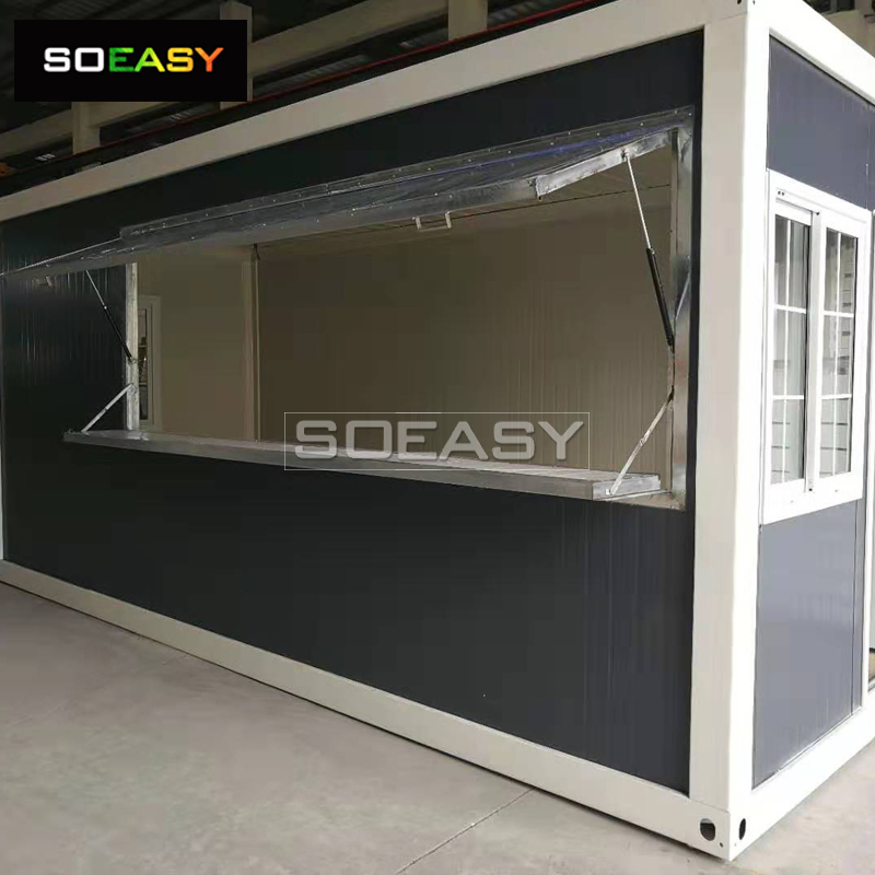 Good Quality Steel Frame Portable Flat Pack Container House for Coffee Shop
