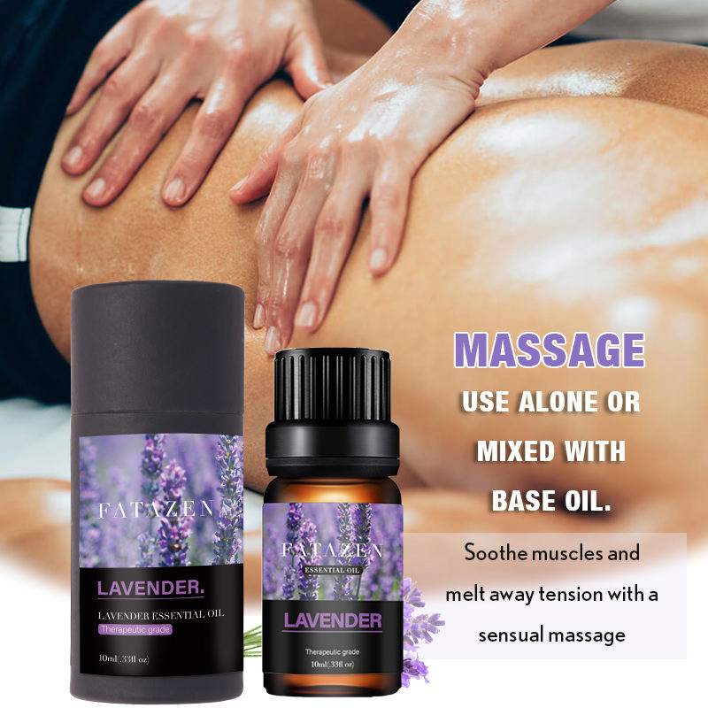 Privete Label 1oo% Pure Vegan Natural Organic Lavender Body Essential Oil Wholesale Skin Care Products Premium Grade Massage Oil