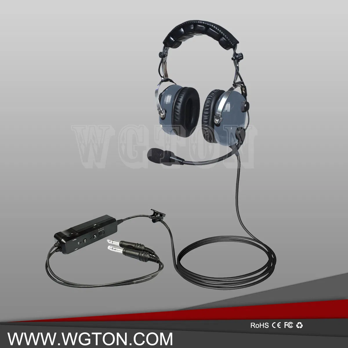 Anr Active Noise Cancelling Aviation Pilot Headset