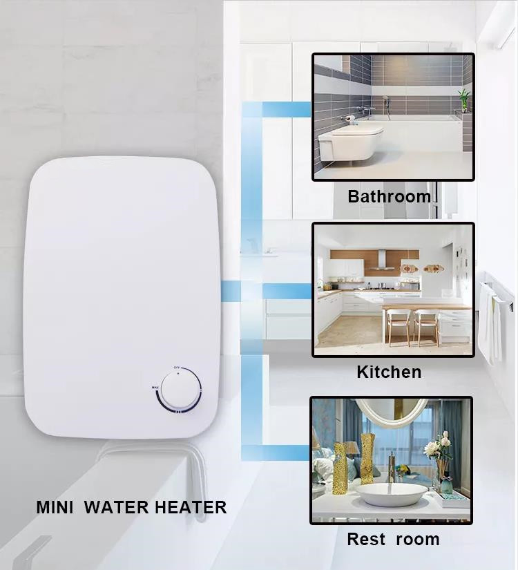 Stepless Knob Mechenical Instant Electric Shower Water Heater