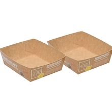High Quality Takeout Paper Food Packaging Kraft Container Fast Wholesale Disposable Takeaway Box