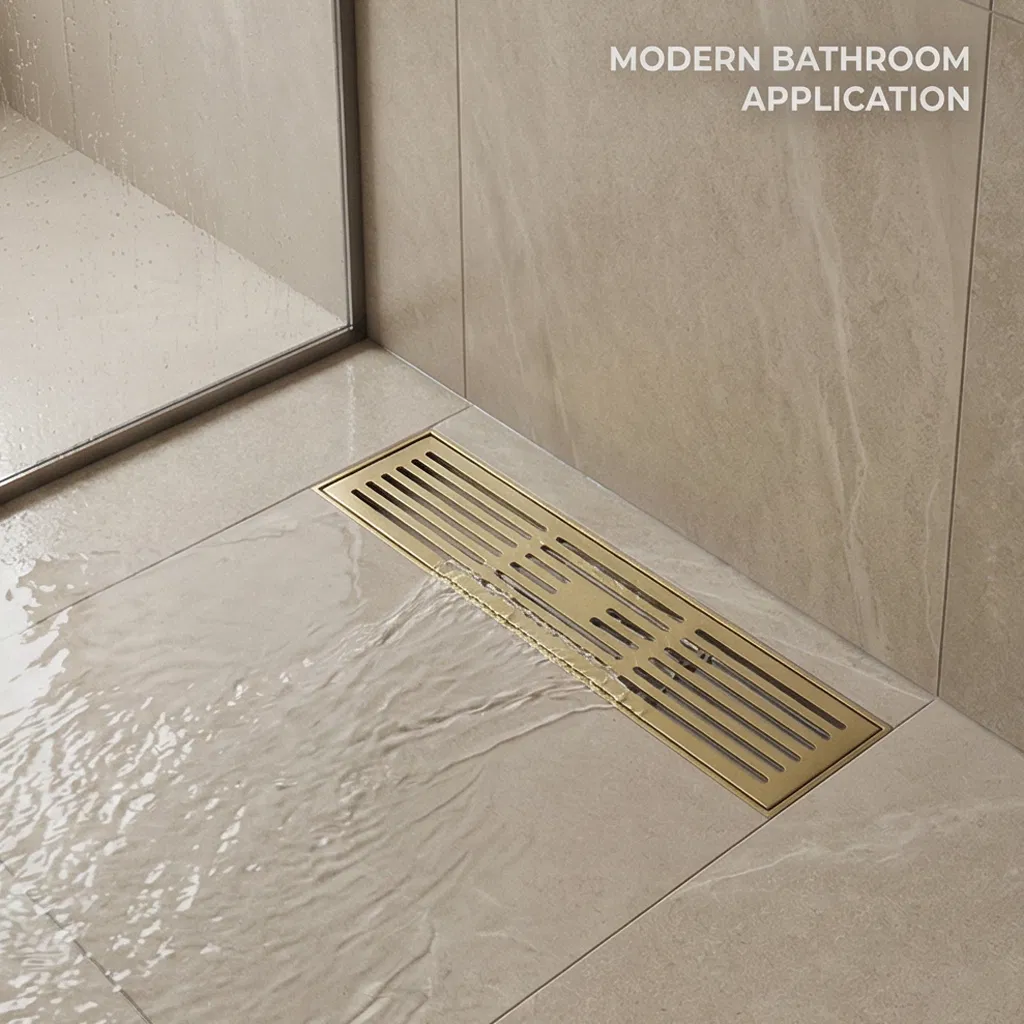 Large-Capacity Odor-Proof Drain Channel Floor Drain Heavy-Duty Drain Channel with Odor Control for Kitchens