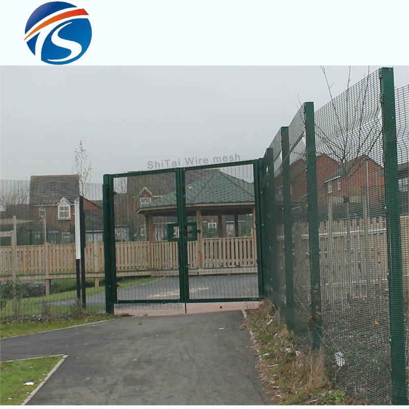 Galvanized 358 Safety Perimeter Clear View Welded Wire Mesh Metal Anti-Climb Fence