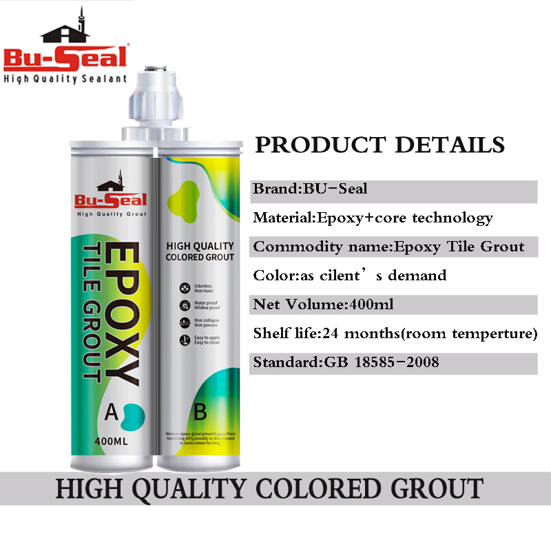 Waterproof Anti-Fungal 400ml Strong Adhesion Epoxy Ceramic Tile Sealant Color Options Available for Tile Filling Joints