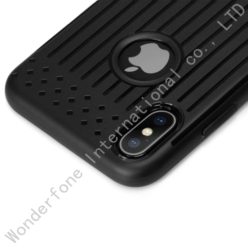 for iPhone Xs Case Crystal Reinforced Corners TPU Case