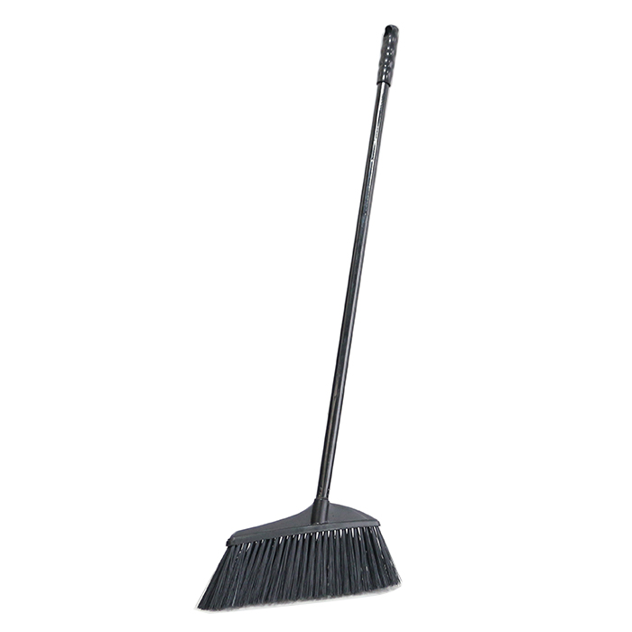 Plastic Bottom with 2 Wheels Steel Iron Handle Pet Broom and PP Dustpan Set with Cover