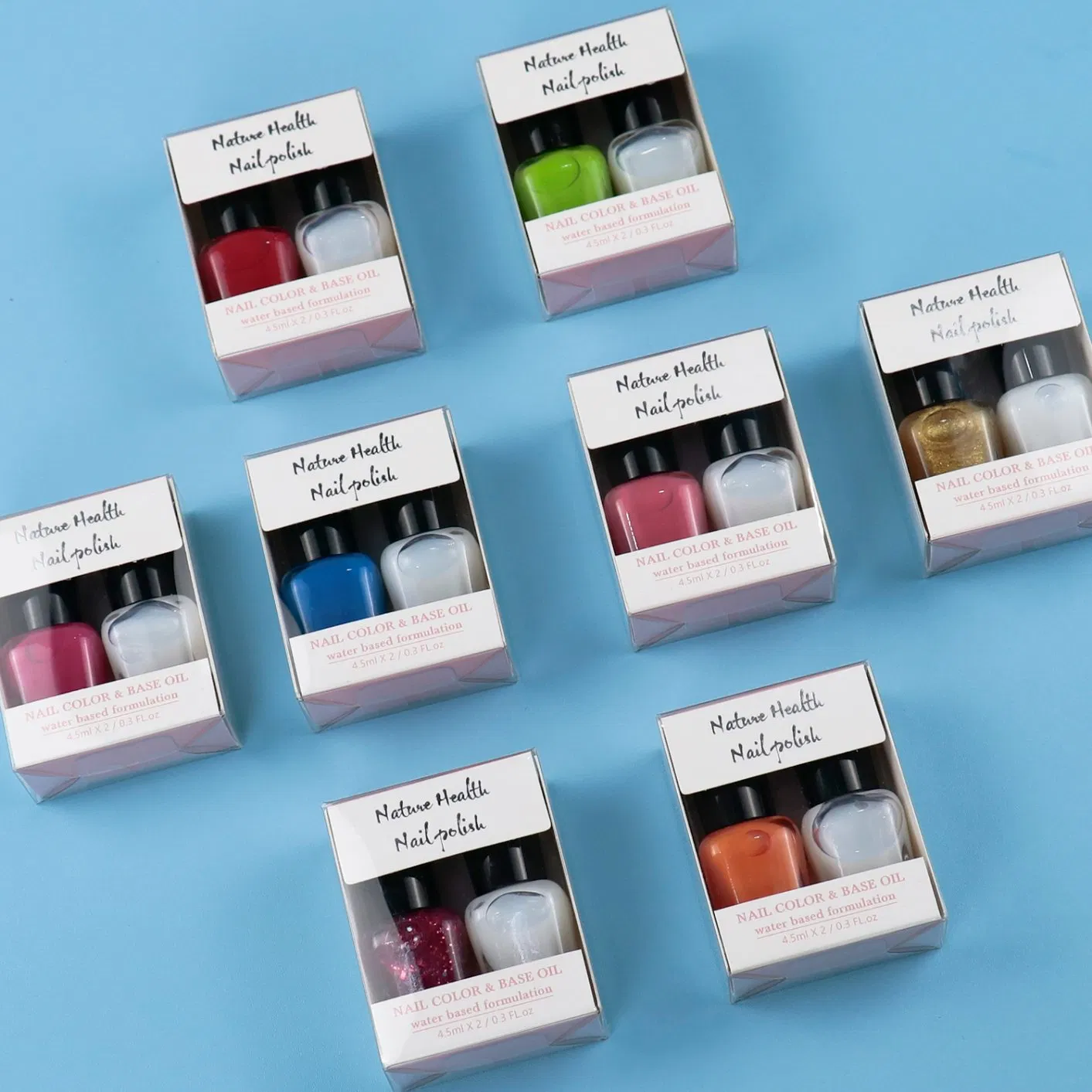 Free Sample Private Logo Nail Art Varnish Gel Nail Polish Set