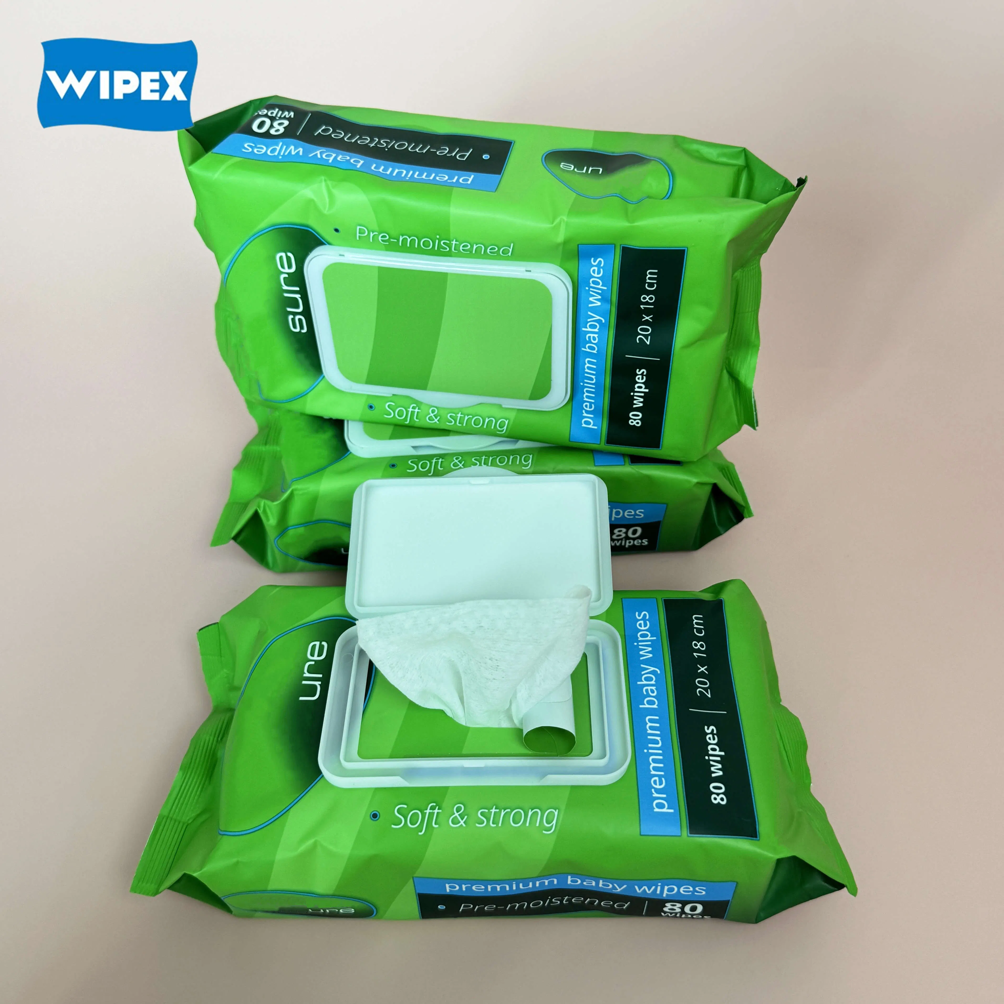 Wipex Disposable Spunlace Nonwoven Eco Water Adult Wipes Patient Cleaning Wet Wipe