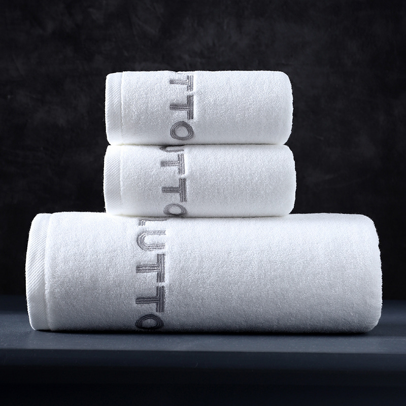 100% Cotton Hotel Towels Face Hand Bath Hotel Towel Set
