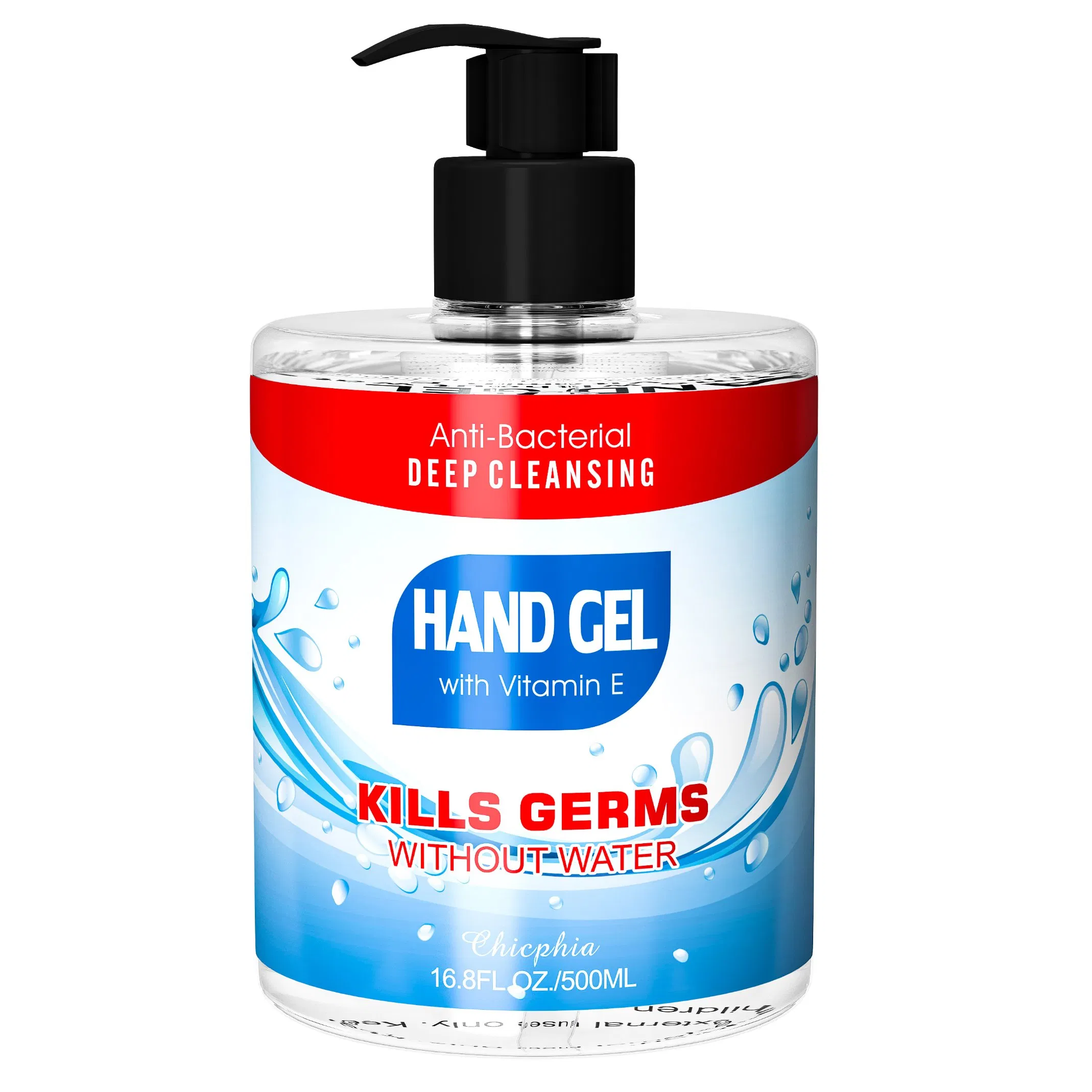 8.45oz 250ml Deep Cleaning Anti-Bacterial Hand Gel with Pump