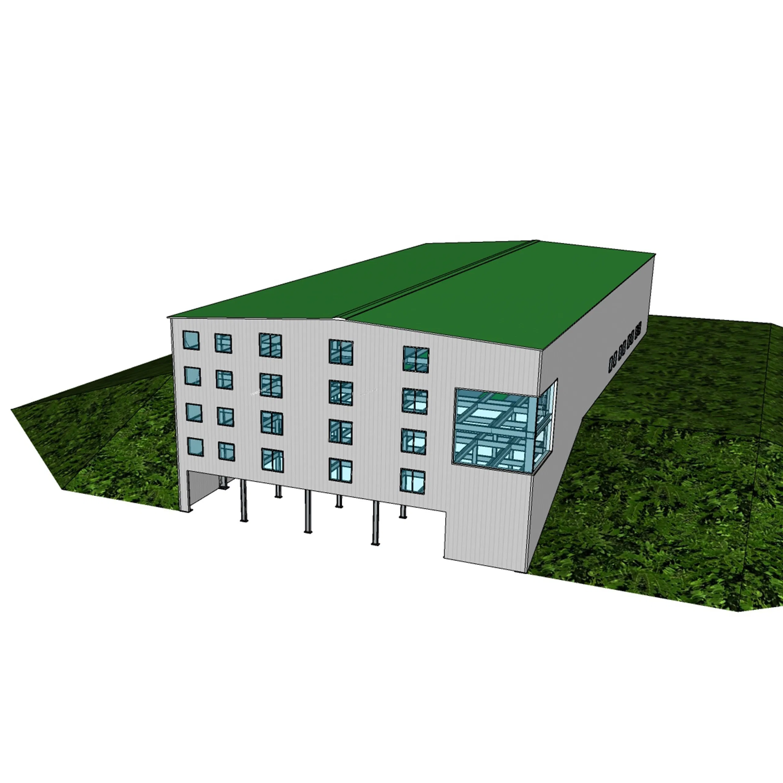 China Wholesale Customized ISO CE Steel Structure Building Material of Steel Structure Aircraft Hangar with Mezzanine & Curtain Wall for Daily Parking