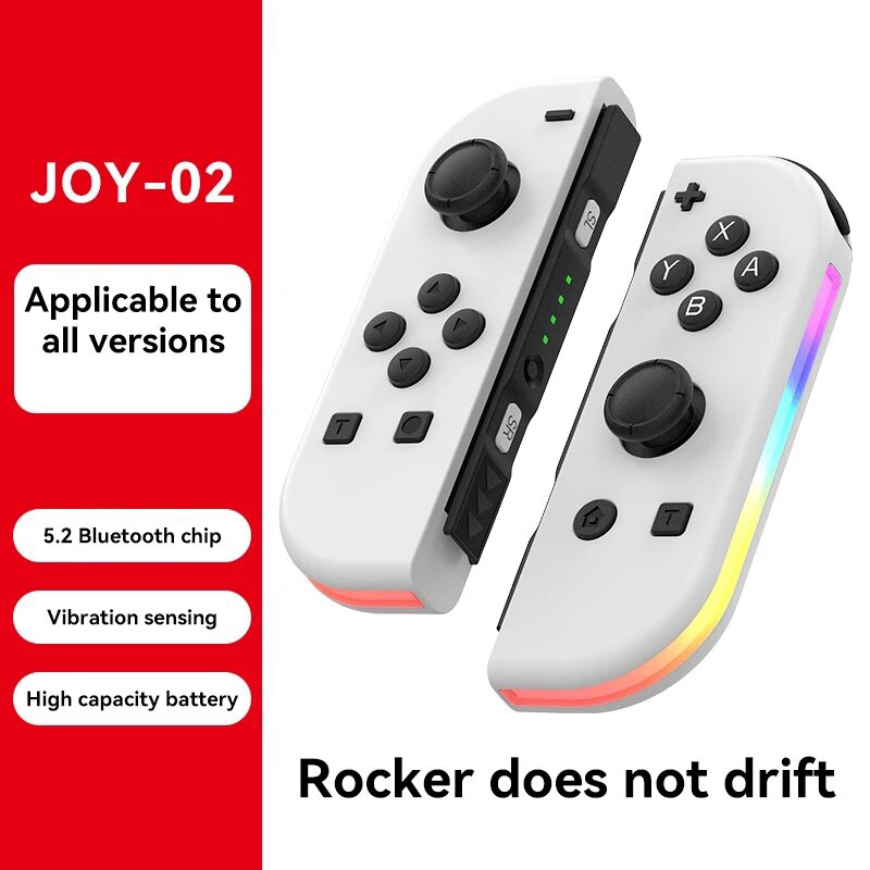 Контроллер Joy-02 для Nintendo Switch с LED-подсветкой