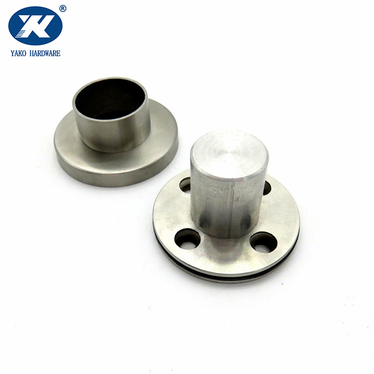 Stainless Steel Toilet Partition Small Wall Mounted Flange Washroom Partition Fitting